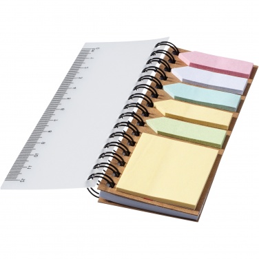 Logo trade promotional items picture of: Spinner spiral notebook with coloured sticky notes