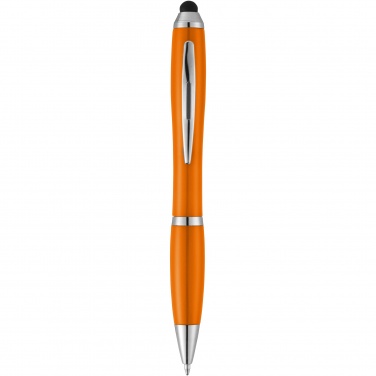 Logo trade promotional products picture of: Nash stylus ballpoint pen with coloured grip