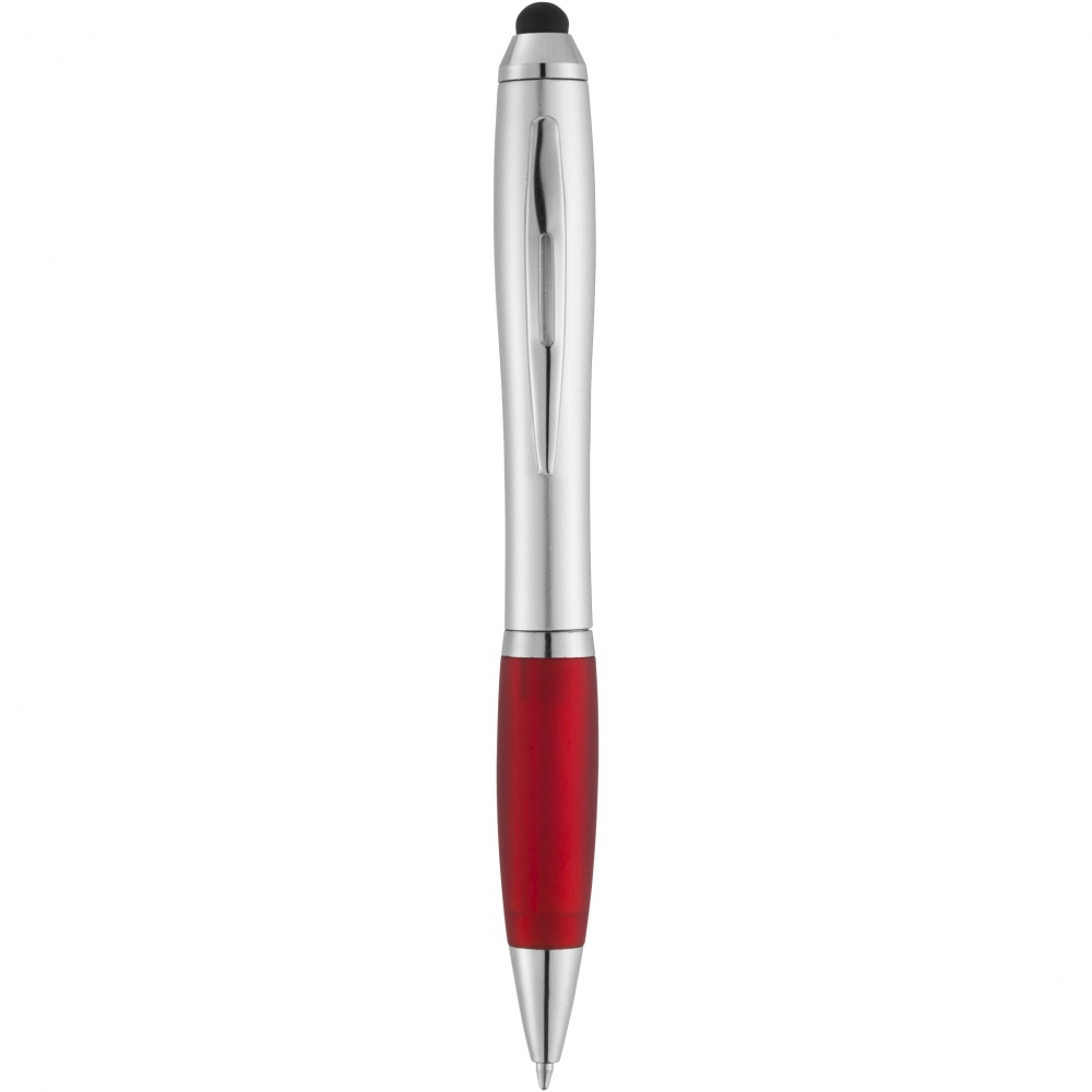 Logo trade advertising product photo of: Nash stylus ballpoint with coloured grip