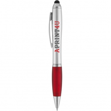 Logo trade promotional gifts picture of: Nash stylus ballpoint with coloured grip