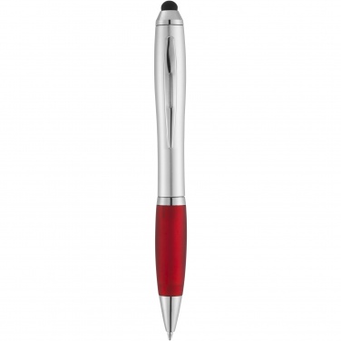 Logo trade advertising products picture of: Nash stylus ballpoint with coloured grip