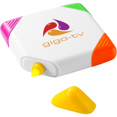 Logotrade promotional gift picture of: Trafalgar square-shaped 4-colour highlighter