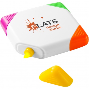 Logotrade advertising products photo of: Trafalgar square-shaped 4-colour highlighter
