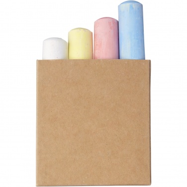 Logo trade promotional giveaways image of: Screech 4-piece chalk set