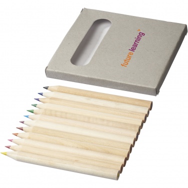 Logotrade promotional product image of: Tallin 12-piece coloured pencil set