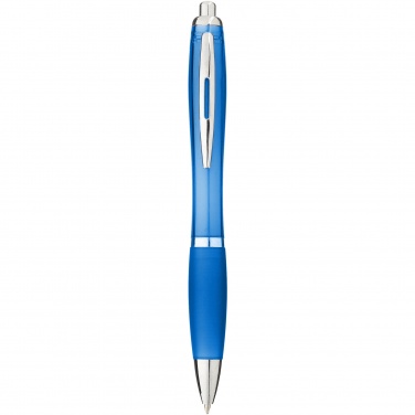 Logo trade promotional item photo of: Nash ballpoint pen coloured barrel and grip