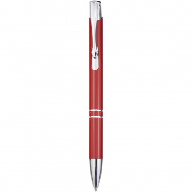 Logo trade business gift photo of: Moneta aluminium click ballpoint pen (blue ink)