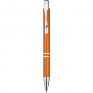 Logo trade business gifts image of: Moneta aluminium click ballpoint pen (blue ink)