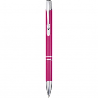 Logotrade corporate gift image of: Moneta aluminium click ballpoint pen (blue ink)