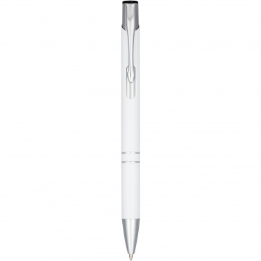 Logo trade promotional merchandise image of: Moneta anodized aluminium click ballpoint pen