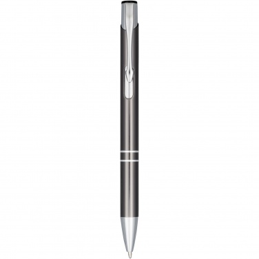 Logo trade promotional merchandise photo of: Moneta anodized aluminium click ballpoint pen
