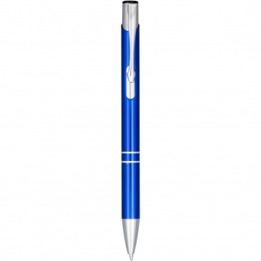 Logo trade business gifts image of: Moneta anodized aluminium click ballpoint pen