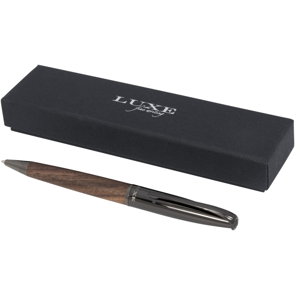 Logo trade promotional merchandise picture of: Loure wood barrel ballpoint pen