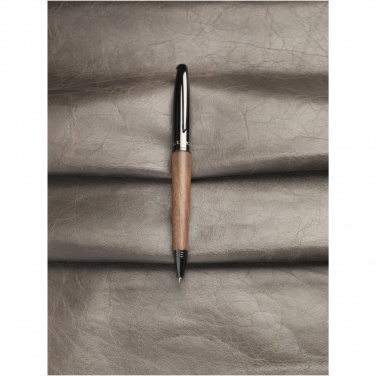 Logo trade promotional gift photo of: Loure wood barrel ballpoint pen