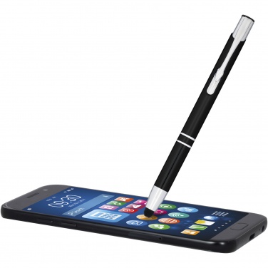 Logotrade promotional item picture of: Moneta anodized aluminium click stylus ballpoint pen