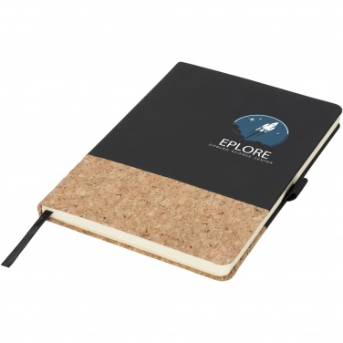 Logo trade promotional merchandise picture of: Evora A5 cork thermo PU notebook