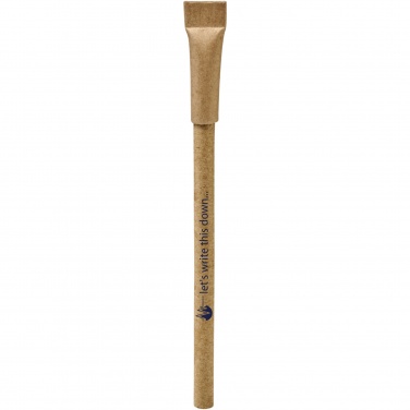 Logo trade promotional giveaways image of: Asilah recycled paper ballpoint pen