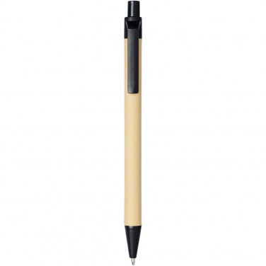 Logotrade promotional merchandise photo of: Berk recycled carton and corn plastic ballpoint pen