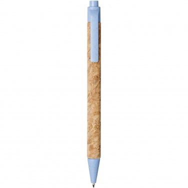 Logo trade advertising products image of: Midar cork and wheat straw ballpoint pen