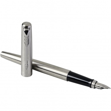 Logo trade promotional merchandise photo of: Parker Jotter stainless steel fountain pen