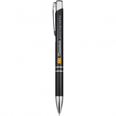 Logotrade corporate gift image of: Moneta aluminium click ballpoint pen (black ink)