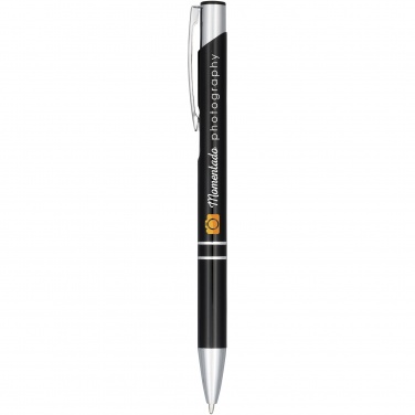 Logotrade business gift image of: Moneta anodized aluminium click ballpoint pen