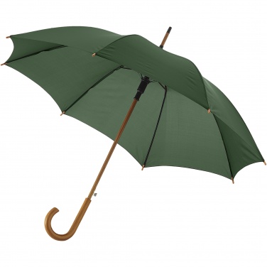 Logotrade promotional gift image of: Kyle 23" auto open umbrella wooden shaft and handle