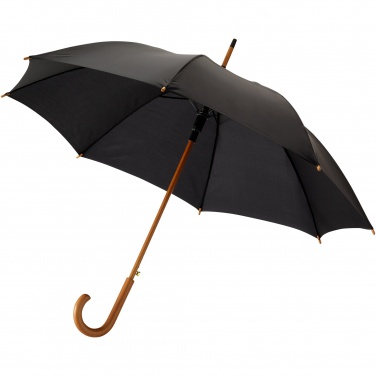Logotrade corporate gift image of: Kyle 23" auto open umbrella wooden shaft and handle