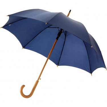 Logotrade promotional product image of: Kyle 23" auto open umbrella wooden shaft and handle