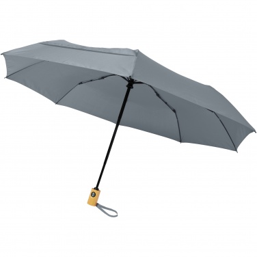Logo trade promotional items image of: Bo 21" foldable auto open/close recycled PET umbrella