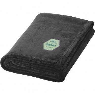 Logo trade corporate gifts picture of: Bay extra soft coral fleece plaid blanket