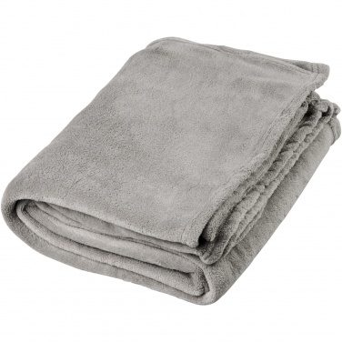 Logo trade corporate gift photo of: Bay extra soft coral fleece plaid blanket