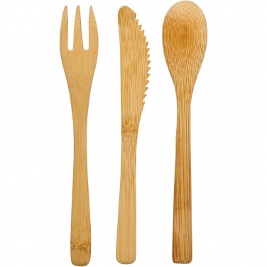 Logotrade business gift image of: Celuk bamboo cutlery set