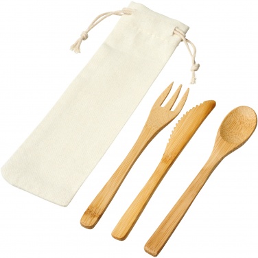 Logotrade promotional giveaway picture of: Celuk bamboo cutlery set