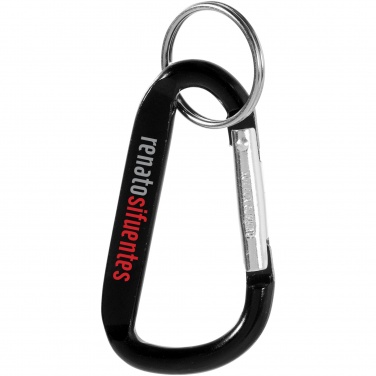 Logo trade advertising product photo of: Timor carabiner keychain