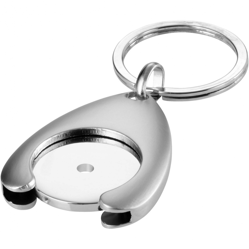 Logotrade promotional item picture of: Trolley coin holder keychain