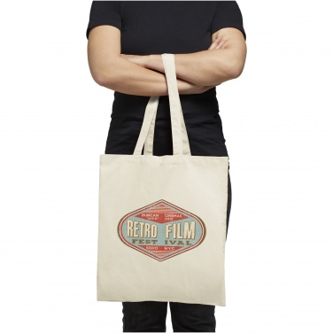 Logo trade promotional giveaways image of: Carolina 100 g/m² cotton tote bag 7L