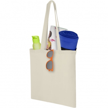 Logo trade promotional giveaways image of: Carolina 100 g/m² cotton tote bag 7L