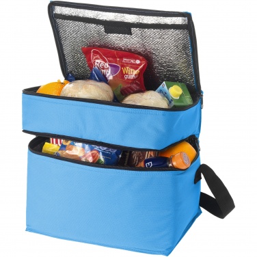 Logotrade promotional gift image of: Oslo 2-zippered compartments cooler bag 13L