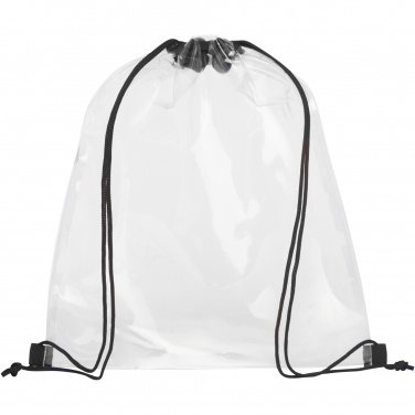 Logo trade corporate gift photo of: Lancaster transparent drawstring bag 5L