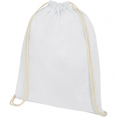 Logotrade promotional merchandise picture of: Oregon 100 g/m² cotton drawstring bag 5L