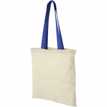 Logotrade promotional gift image of: Nevada 100 g/m² cotton tote bag coloured handles 7L