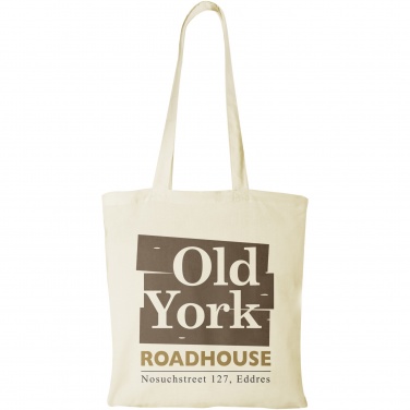 Logo trade promotional giveaways image of: Madras 140 g/m² cotton tote bag 7L