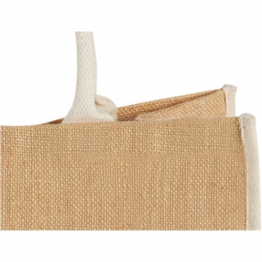 Logotrade promotional merchandise picture of: Harry coloured edge jute tote bag 25L