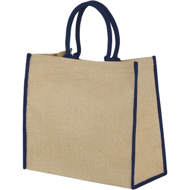 Logotrade promotional merchandise picture of: Harry coloured edge jute tote bag 25L