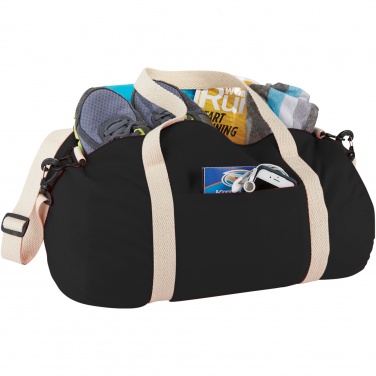 Logo trade corporate gifts image of: Cochichuate cotton barrel duffel bag 25L