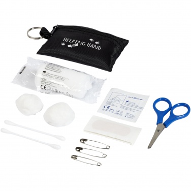 Logo trade promotional giveaway photo of: Valdemar 16-piece first aid keyring pouch