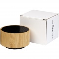 Cosmos bamboo Bluetooth® speaker, Natural / Solid black