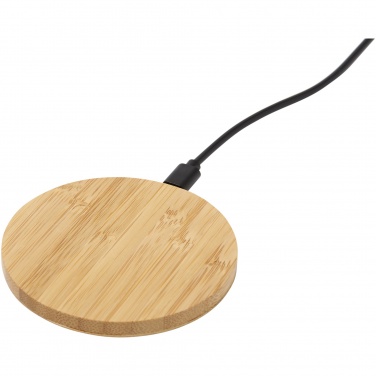 Logo trade promotional giveaway photo of: Essence 5W bamboo wireless charging pad