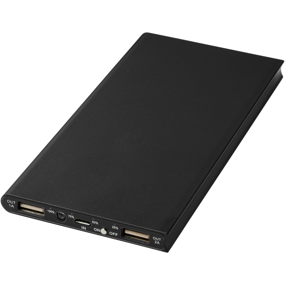 Logo trade promotional items picture of: Plate 8000 mAh aluminium power bank